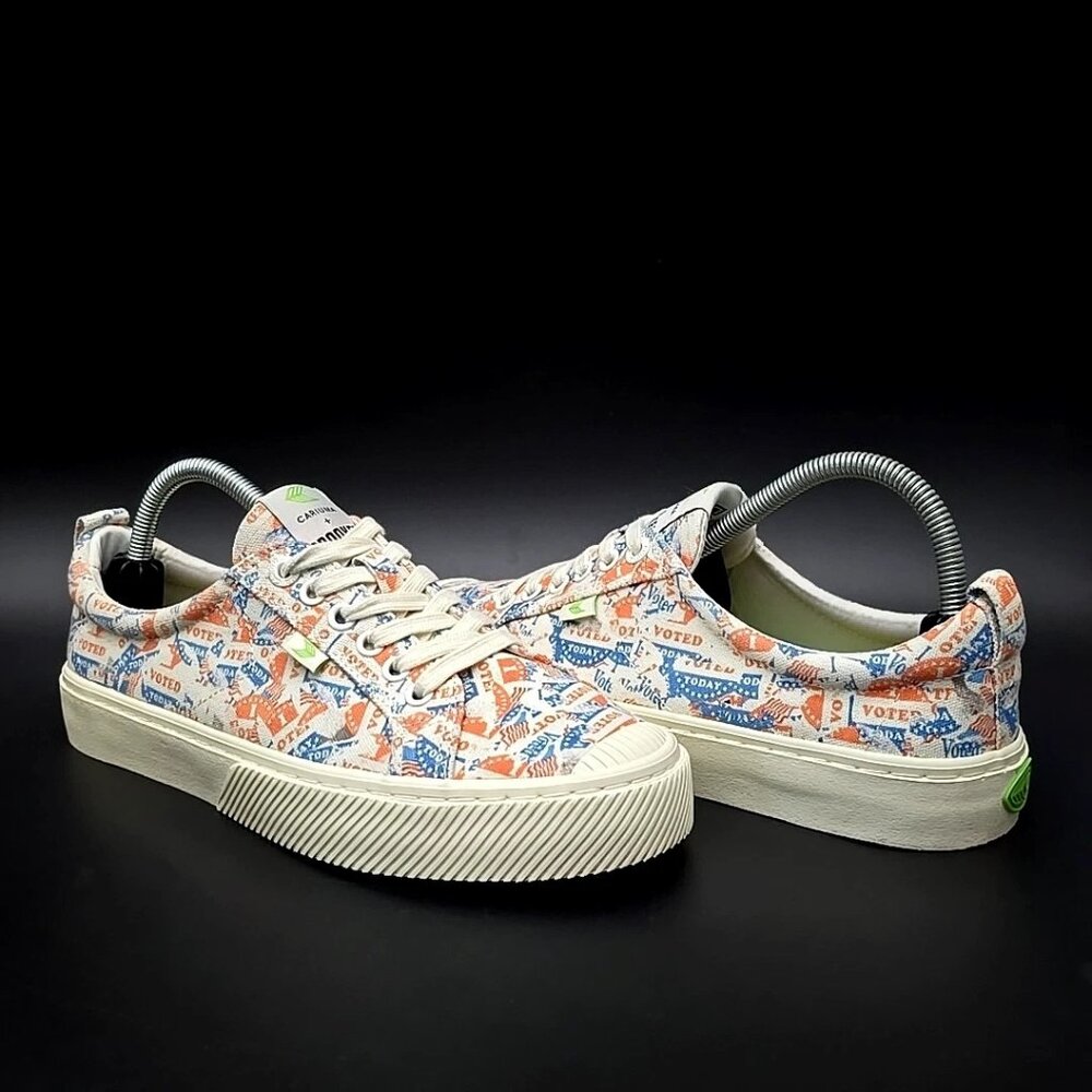 Cariuma + Crooked Voted Canvas Sneakers Women’s Size 9.5 Men’s Size 8 - Picture 2 of 12